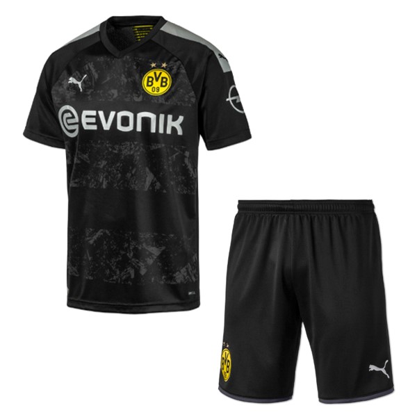 Camiseta Borussia Dortmund Segunda equipo Niños 2019-20 Negro